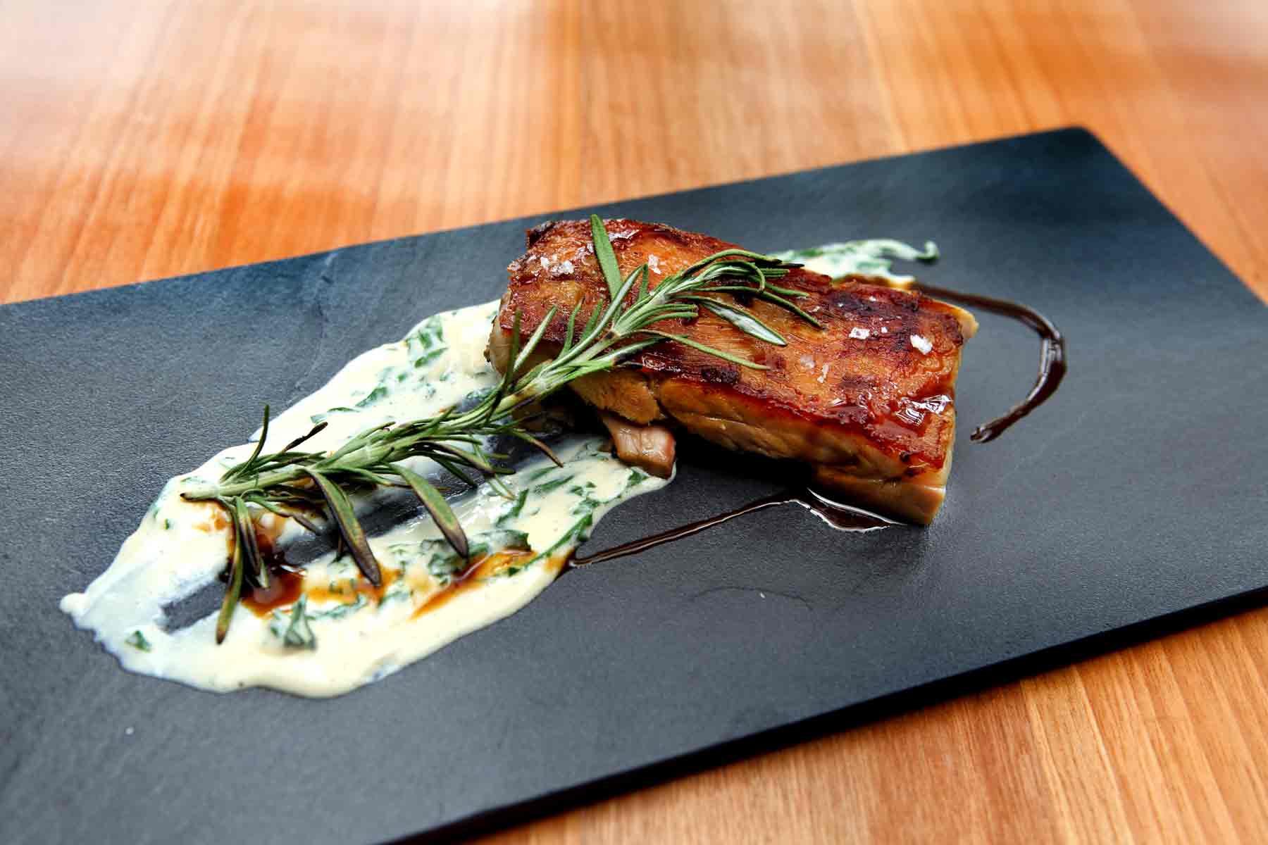 Suckling lamb with rosemary-infused milk