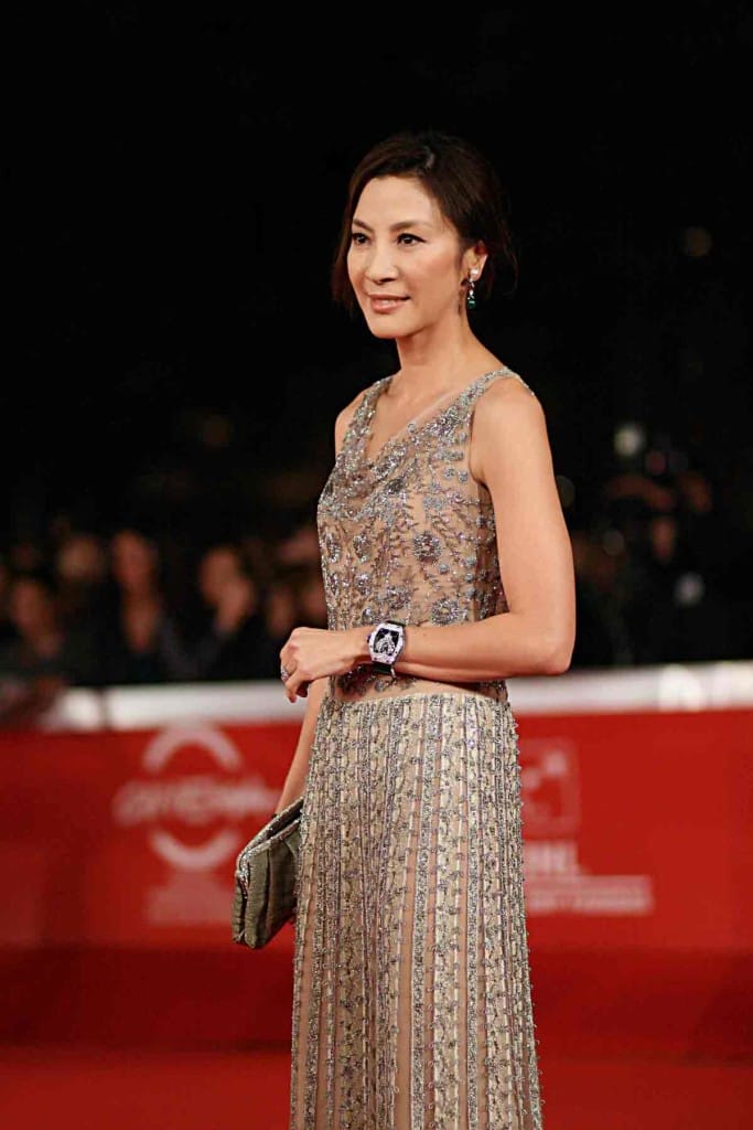 Michelle Yeoh at the Rome Film Festival wearing Richard Mille
