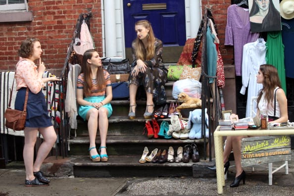 NEW YORK - Lena Dunham, Zosia Mamet, Jemima Kirke and Allison Williams of 'Girls' filming on the Streets of Manhattan |Image: GETTY