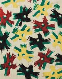 Bruno Munari, Graphic project for fabric for the 10th Milan Triennale, 1954, tempera on paper, 267 x 208 mm. Bologna, Fondazione Massimo e Sonia Cirulli.