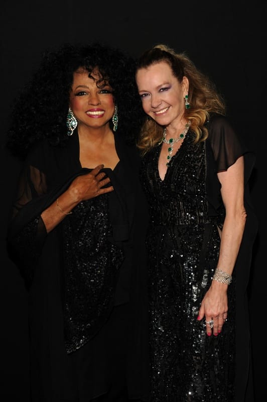 Diana Ross and Caroline Scheufele