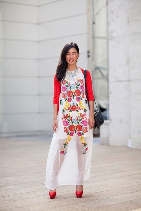 Nicole Warne at New York Fashion Week | Image: Getty