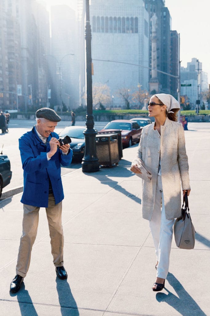 Cunningham snaps Carolyn Murphy in Bazaar's February 2002 issue | Photography: Patrick Demarchelier