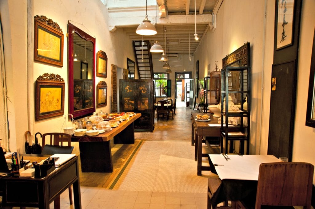 The dizzying spread of cakes signature of the China House experience at Kopi C