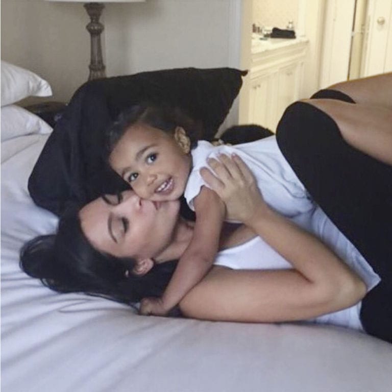 "My snuggle bear" (2015) | Image Courtesy of Kim Kardashian West's Selfish