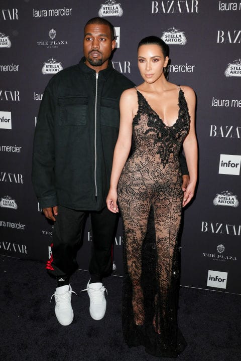 Kim and Kanye West in Givenchy | Image: BFA