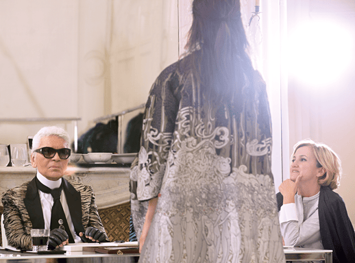 Karl Lagerfeld and Silvia Venturini Fendi, the two icons shaping Fendi's legacy today