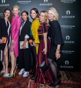 The Celebs That Attended Aigner s Store Opening Party in Milan