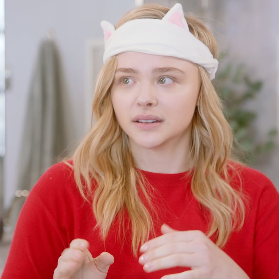Chloe Moretz teaches James Corden the power of Facial Treatment Essence