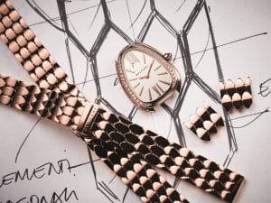 The Serpenti Seduttori is reminiscent of a snake’s hexagonal scales