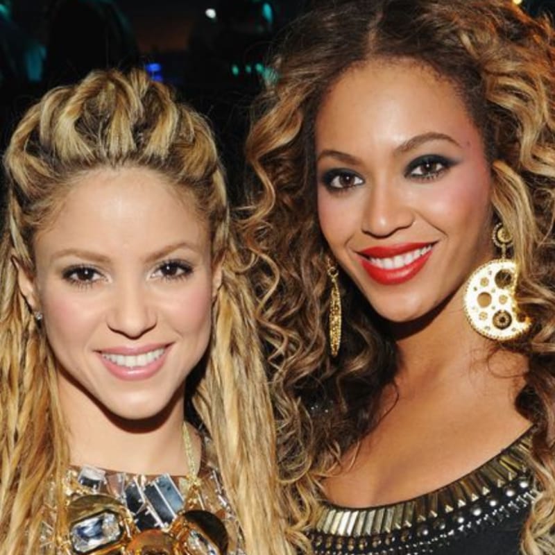 Beyoncé Attended Shakira’s Birthday Bash in a Pink Party Dress - Harper ...