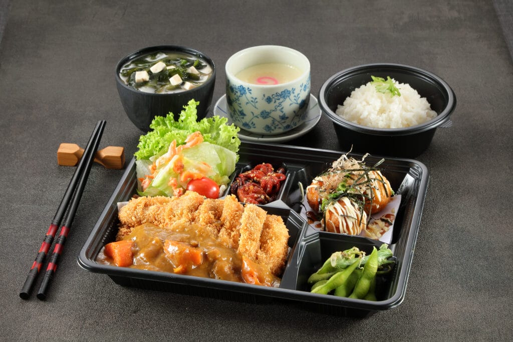 5. Chicken Katsu Curry To Tako Yaki Bento Set