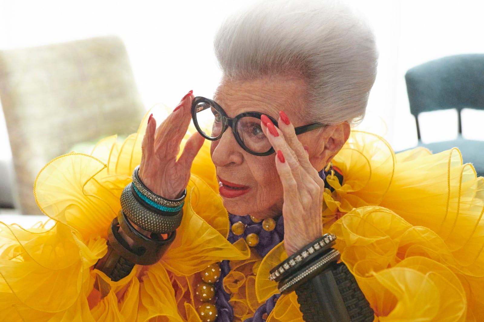Iris Apfel recently celebrated her 100th birthday.