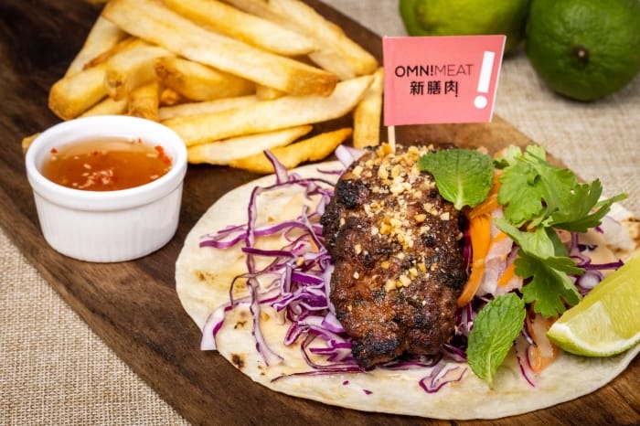 Plant-based Bun Cha Tacos.