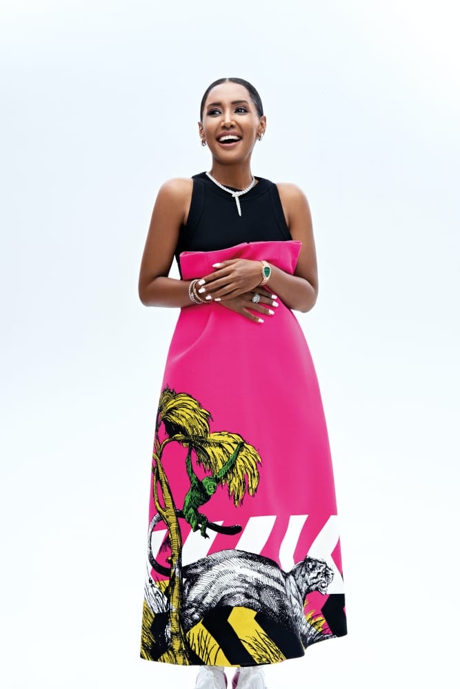 Iman Mohamed in Dior