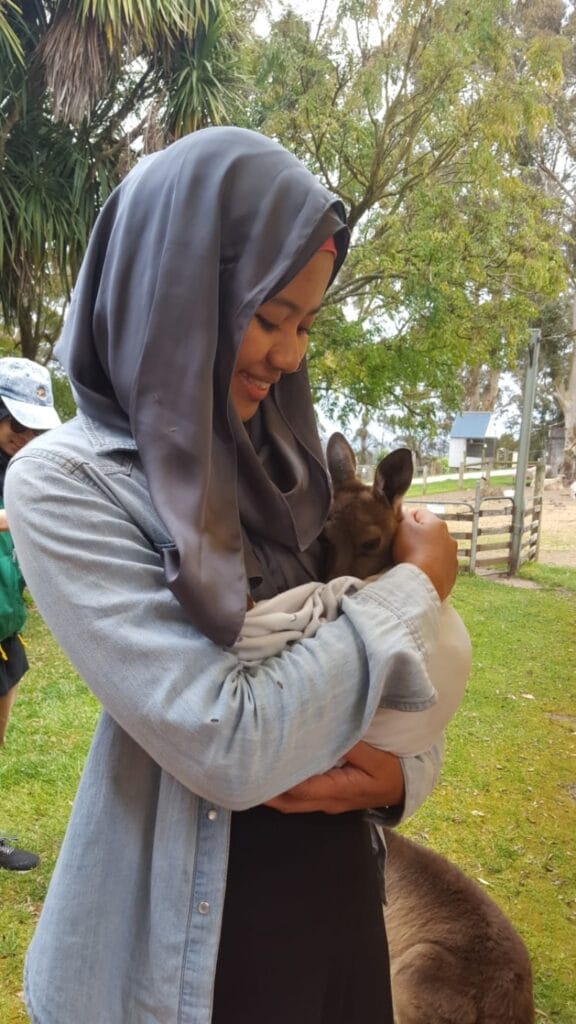 Amira Rahmat working holiday in Australia