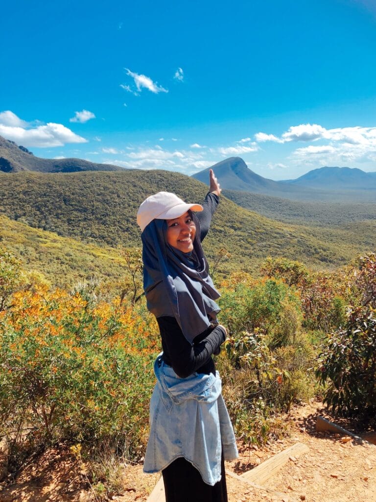 Amira Rahmat working holiday in Australia