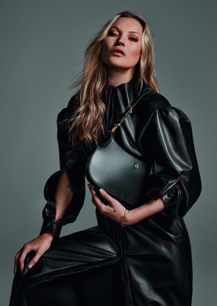 Kate Moss Shines In Aigner s Fall Winter 2022 Campaign Harper s