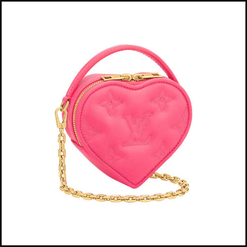 Last Minute Valentine's Day Gift. Louis Vuitton pink heart bag.