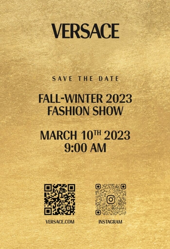 Versace Fall Winter 2023