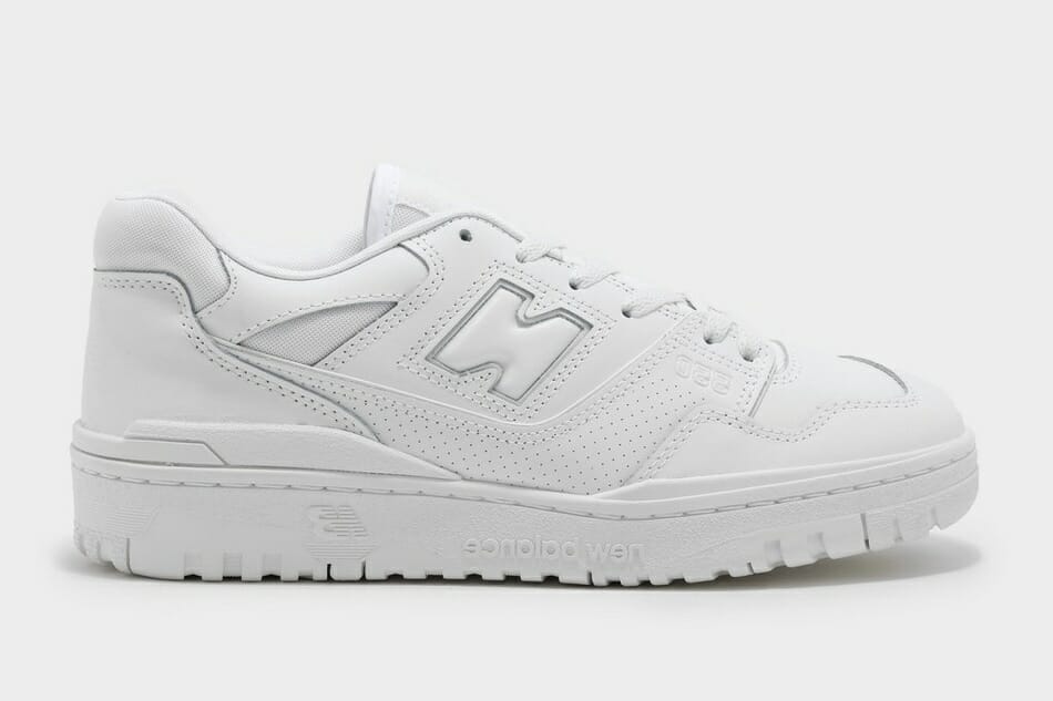 New Balance 550 White Sneakers in Triple White Malaysia