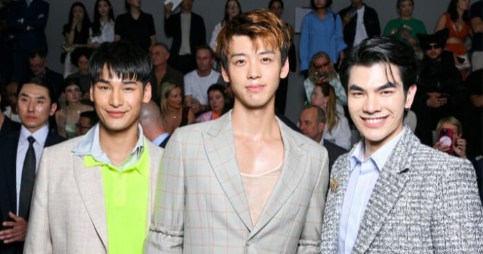 Asian Men at Men's Spring/Summer Fashion Week 2024