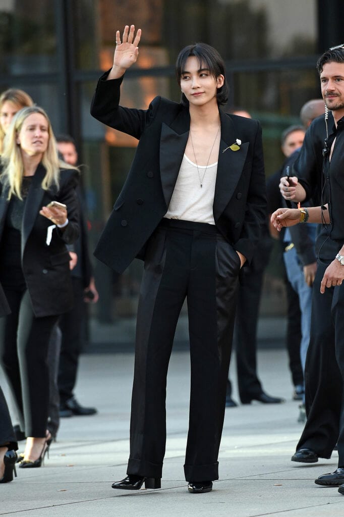 Jeonghan Yoon (Jeong-Han Yoon) attends the Saint Laurent SS24 