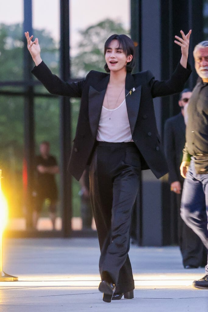 Best Dressed Men at Saint Laurent Jeonghan Yoon (Jeong-Han Yoon)