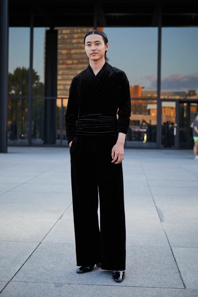 Best Dressed Men at the Saint Laurent SS24 Kento Yamazaki 