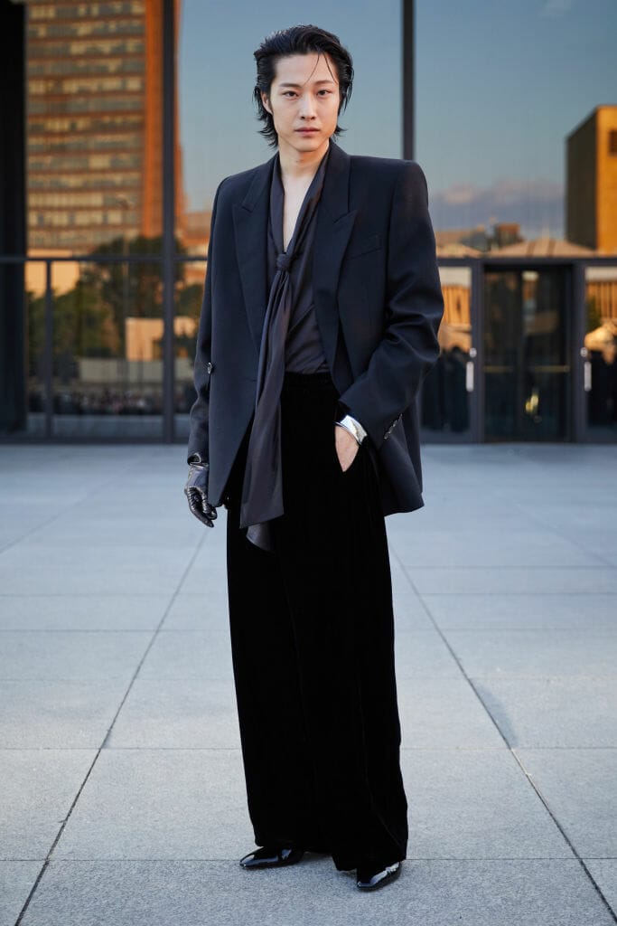 Best Dressed Men at the Saint Laurent SS24 Lee Jong-Won