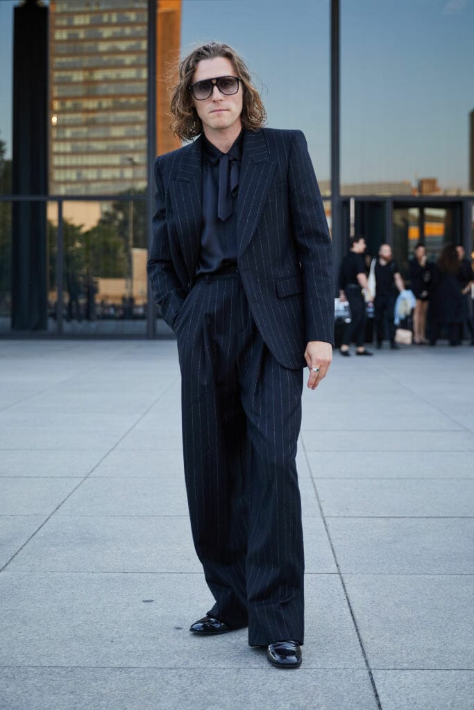 Best Dressed Men at the Saint Laurent SS24 Jack Farthing 