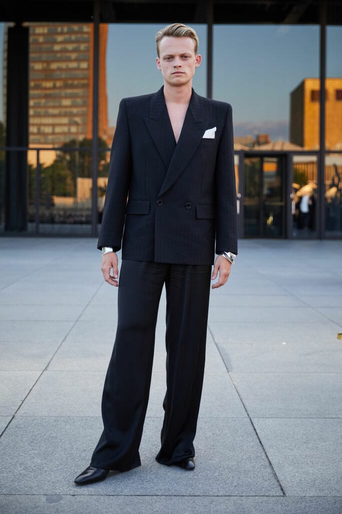 Best Dressed Men at the Saint Laurent SS24 Anson Boon 