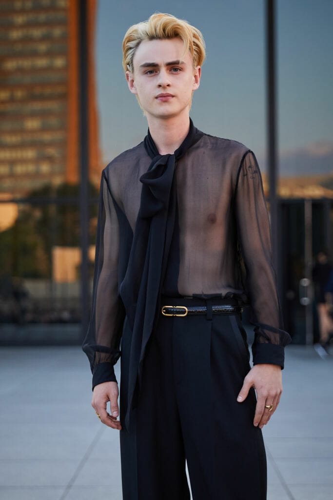 Best Dressed Men at the Saint Laurent SS24 Jaeden Martell 