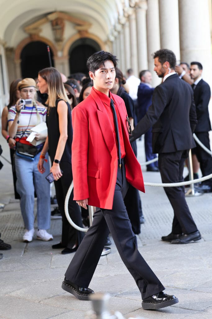 Yang Yang Asian Men at Men's Spring/Summer Fashion Week 2024