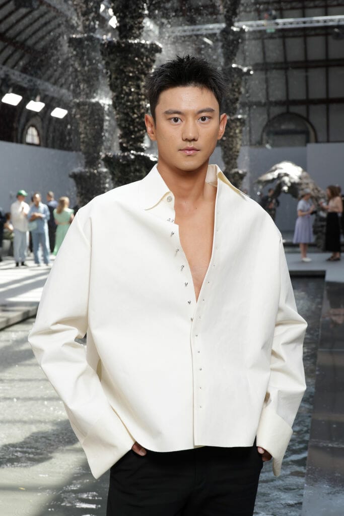 Ning Zetao Asian Men at Men's Spring/Summer Fashion Week 2024
