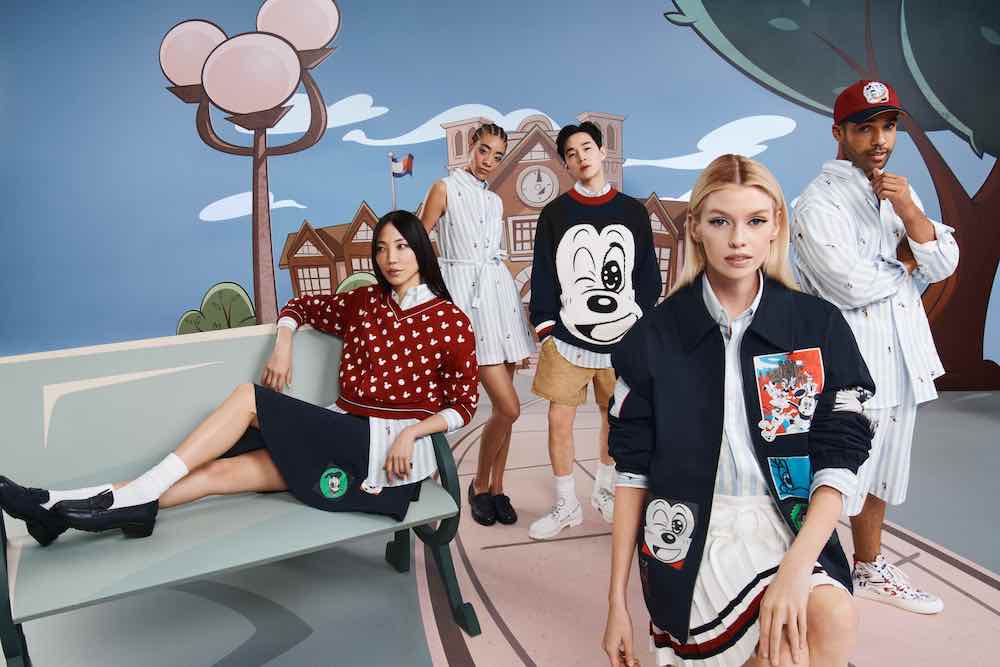 Tommy Hilfiger and Disney collection featuring Henry Lau, actor Lucien Laviscount, and models Soo Joo Park, Stella Maxwell and Reign Judge.