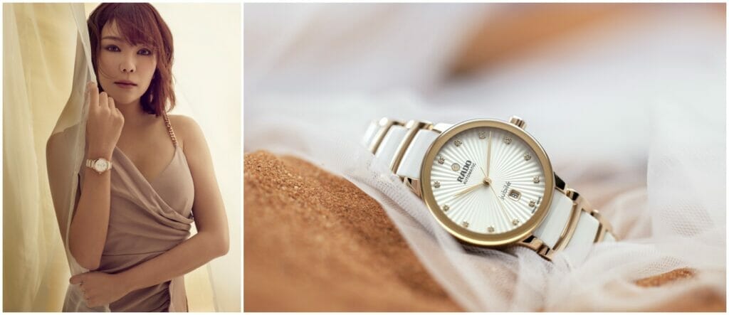 Tong Bing Yu with Rado Centrix watch