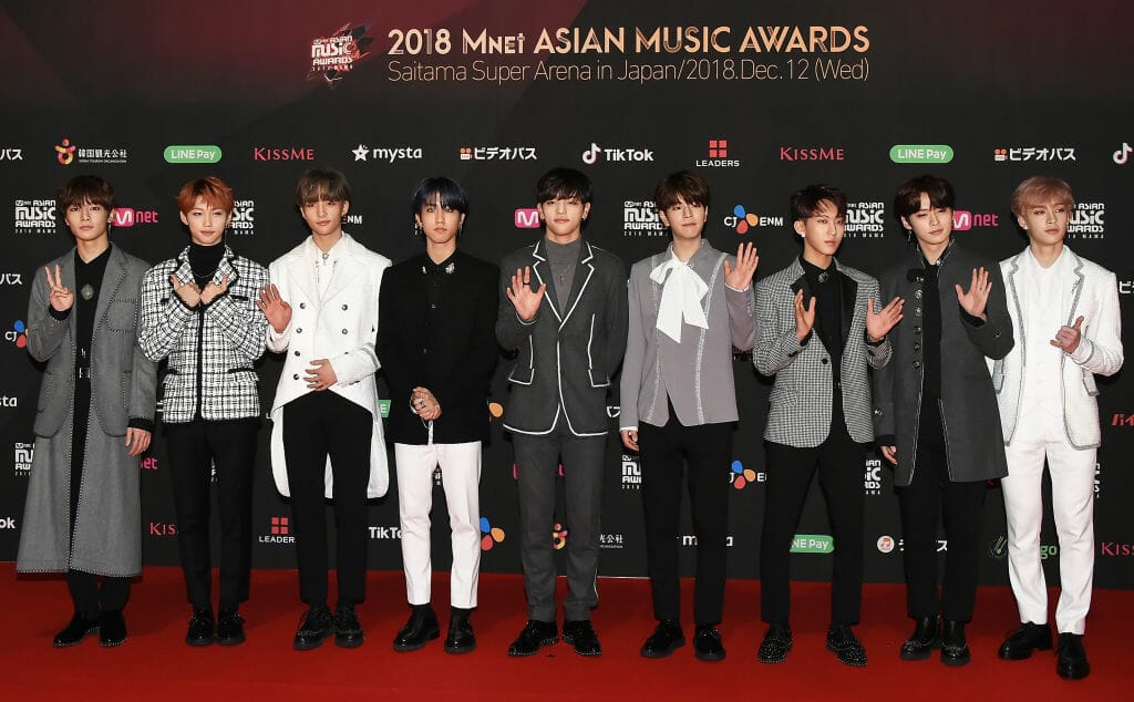 Stray Kids arrive at 2018 MAMA FANS' CHOICE 