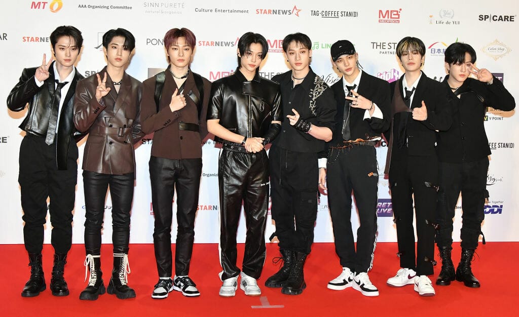 Stray Kids attends the 2022 Asia Artist Awards In Japan (Photo by Jun Sato/WireImage).