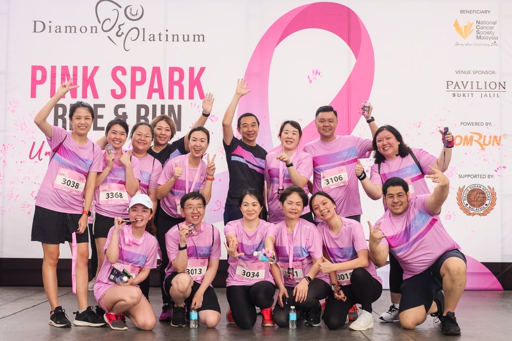 Diamond & Platinum Pink Spark