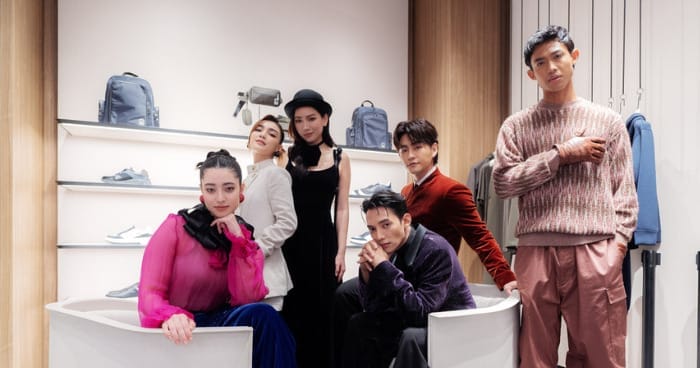 malaysian stars at emporio armani grand store opening