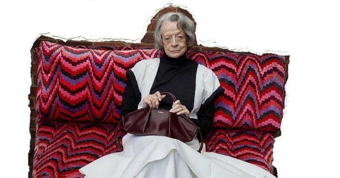 Maggie Smith for Loewe SS24 campaign