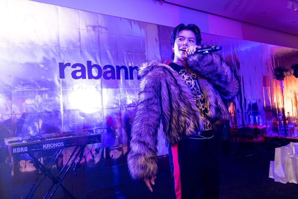 h&m celebrates the rabanne collaboration in singapore with glenn yong