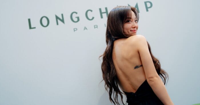 Kim Se-Jeong arrives at the Longchamp boutique opening in TRX