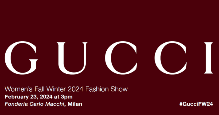 watch the gucci fall/winter 2024 live stream here