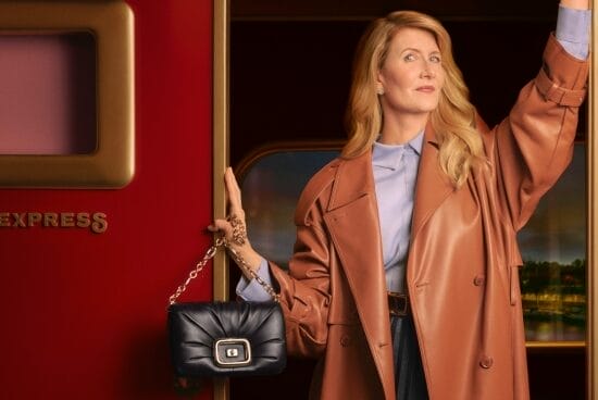 Laura Dern for Roger Vivier "Travelling Icons" series
