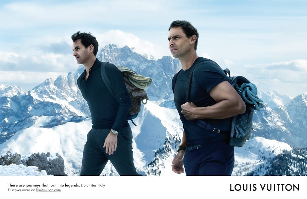 Roger Federer and Rafael Nadal star in Louis Vuitton's Core Values Campaign