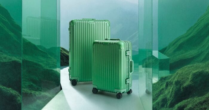 everything to know about the rimowa original suitcase in emerald