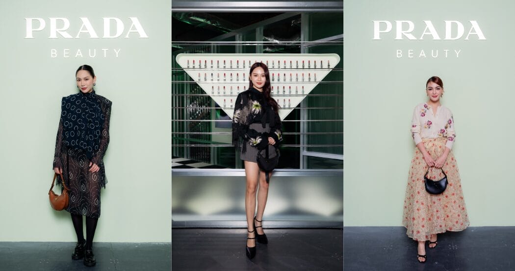 Christina Kuan, Jane Chuck, Eyka Farhana Prada Beauty