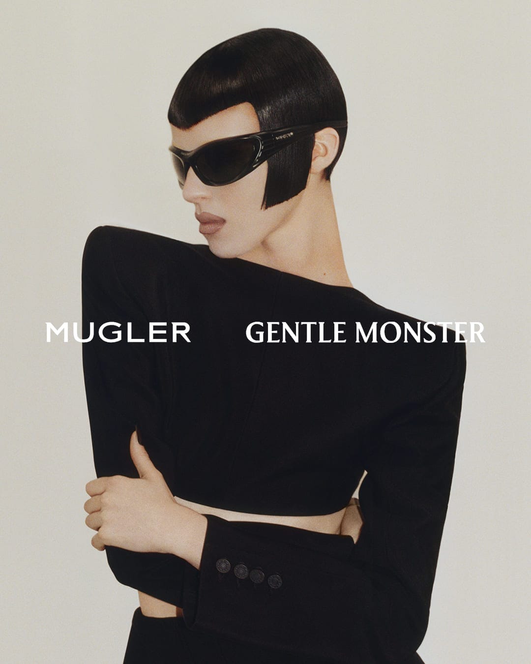 closer look of the mugler x gentle monster collaboration